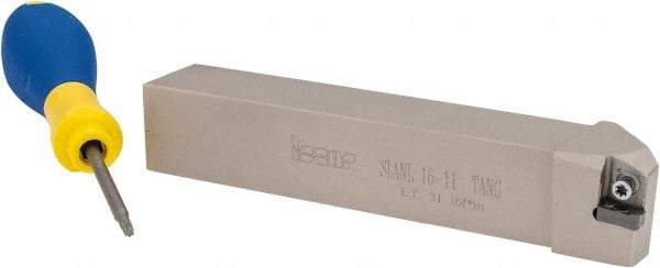 Iscar - SLAN, Left Hand Cut, 1" Shank Height x 1" Shank Width, Negative Rake Indexable Turning Toolholder - 6" OAL, LNMX 1104 Insert Compatibility, Series Heliturn - Benchmark Tooling