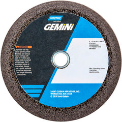 ‎5″ / 3-3/4″ × 2″ × 5/8″-11-Gemini Snagging Wheel Type 11-Flaring Cup 16 Grit Aluminum Oxide - Benchmark Tooling