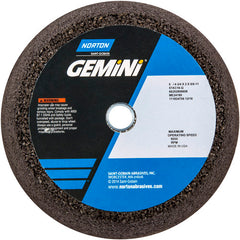‎6″ / 4-3/4″ × 2″ × 5/8″-11-Gemini Snagging Wheel Type 11-Flaring Cup 16 Grit Aluminum Oxide - Benchmark Tooling