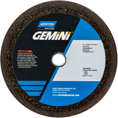 ‎6″ / 4-3/4″ × 2″ × 5/8″-11-Gemini Snagging Wheel Type 11-Flaring Cup 16 Grit Aluminum Oxide - Benchmark Tooling