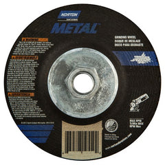 ‎4-1/2″ × 1/4″ × 5/8″ Norton Metal Non-Woven Depressed Center Wheel Type 27 - Benchmark Tooling