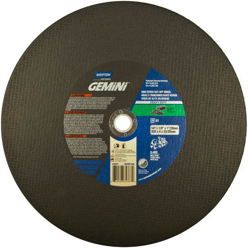 14″ × 1/8″ × 1″ Concrete HD High Speed Cut-Off Wheel Type 01 Straight 24 Grit - Benchmark Tooling