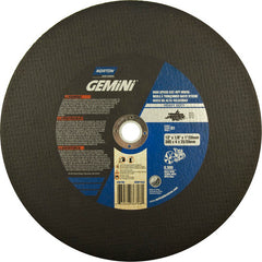 12″ × 1/8″ × 1″ Metal HD High Speed Cut-Off Wheel Type 01 Straight 24 Grit Aluminum Oxide - Benchmark Tooling