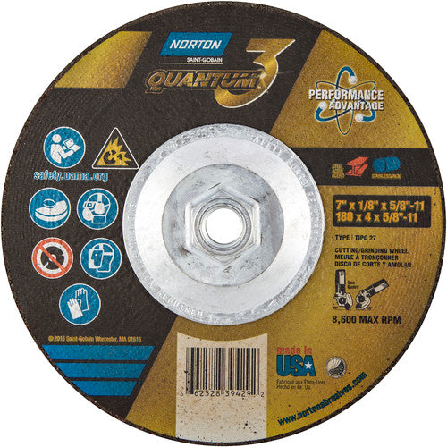 ‎7X1/8X5/8 - 11 WHEEL - Exact Industrial Supply