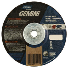 6″ × 1/8″ × 5/8″ Gemini Non-Woven Depressed Center Wheel Type 27 - Benchmark Tooling