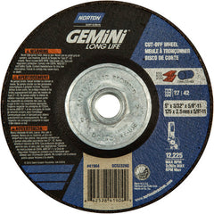 ‎5″ × 3/32″ × 5/8″-11 Gemini Non-Woven Depressed Center Wheel Type 27 24 Grit - Benchmark Tooling