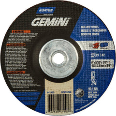 ‎6″ × 3/32″ × 5/8″-11 Gemini Non-Woven Depressed Center Wheel Type 27 24 Grit - Benchmark Tooling