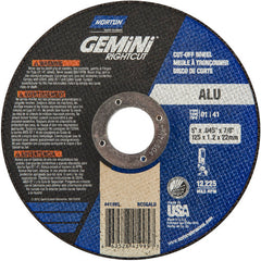 5″ × 0.045″ × 7/8″ Right Angle Cut-Off Wheel Gemini RightCut ALU 36 Grit - Benchmark Tooling