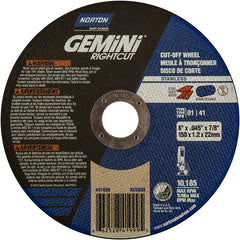 6″ × 0.045″ × 7/8″ Right Angle Cut-Off Wheel Gemini RightCut SS 36 Grit - Benchmark Tooling