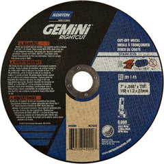 7″ × 0.045″ × 7/8″ Small Diameter Cut-Off Wheel Gemini RightCut SS 60 Grit - Benchmark Tooling