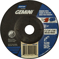 4 × 1/4 × 5/8″ Gemini Grinding Wheel A 24 S BDA Type 27 - Benchmark Tooling