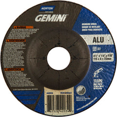 ‎4-1/2″ × 1/4″ × 7/8″ Gemini Non-Woven Depressed Center Wheel Type 27 - Benchmark Tooling