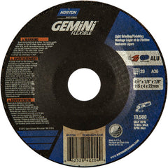 ‎4-1/2″ × 1/8″ × 7/8 ″ Gemini Non-Woven Depressed Center Wheel Type 29 36 Grit - Benchmark Tooling