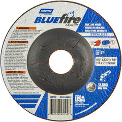 ‎4-1/2″ × 1/4″ × 7/8″ BlueFire Non-Woven Depressed Center Wheel Type 27 - Benchmark Tooling