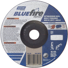 6″ × 1/8″ × 7/8″ BlueFire Non-Woven Depressed Center Wheel Type 27 Zirconia Alumina / Aluminum Oxide - Benchmark Tooling