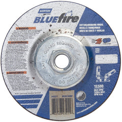 ‎4-1/2 × 1/8 × 5/8 - 11″ BlueFire Grinding Wheel ZA 30 U Type 27 - Benchmark Tooling