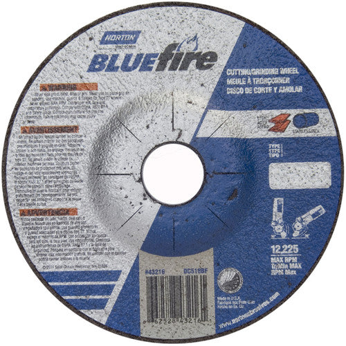 5 × 1/8 × 7/8″ BlueFire Grinding Wheel ZA 30 U Type 27 - Benchmark Tooling