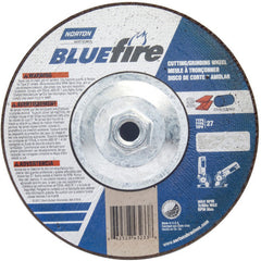 ‎7 × 1/8 × 5/8 - 11″ BlueFire Grinding Wheel ZA 30 U Type 27 - Benchmark Tooling