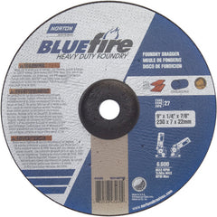 9″ × 1/4″ × 7/8″ BlueFire Non-Woven Depressed Center Wheel Type 27 Zirconia Alumina / Aluminum Oxide - Benchmark Tooling