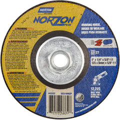 5″ × 1/4″ × 5/8″ NorZon Plus Non-Woven Depressed Center Wheel Type 27 - Benchmark Tooling