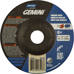 5 × 1/4 × 7/8″ Gemini Grinding Wheel A 24 S BDA Type 27 - Benchmark Tooling