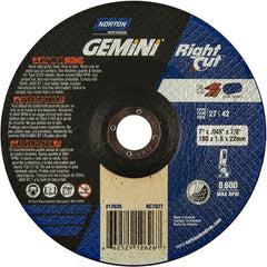 7″ × 0.060″ × 7/8″ Gemini Non-Woven Depressed Center Wheel Type 27 - Benchmark Tooling