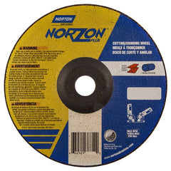 7″ × 1/8″ × 7/8″ NorZon Plus Non-Woven Depressed Center Wheel Type 27 - Benchmark Tooling