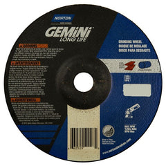 7 × 1/4 × 7/8″ Gemini Long Life Grinding Wheel A 24 R Type 27 - Benchmark Tooling