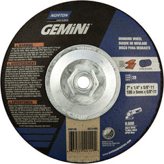 7″ × 1/4″ × 5/8″ Gemini Non-Woven Depressed Center Wheel Type 28 Saucer - Benchmark Tooling