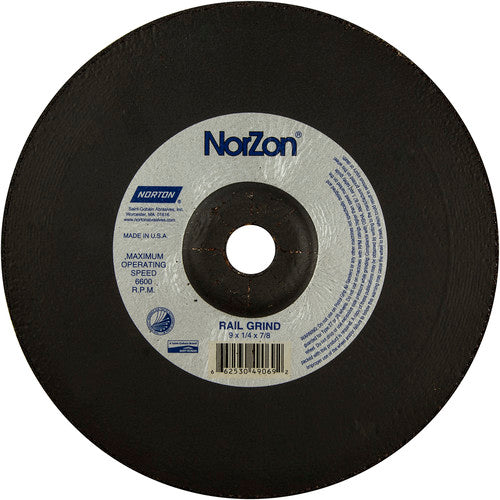 9″ × 1/4″ × 7/8″ NorZon III Non-Woven Depressed Center Wheel Type 27 - Benchmark Tooling