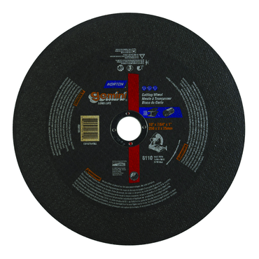 20 x 3/16 x 1" - Long Life - Gemini Resin Bond Reinforced Cut-Off Wheel - Benchmark Tooling