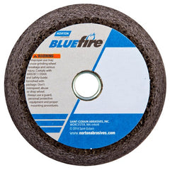 4″ / 3″ × 2″ × 5/8″-11 Snagging Wheel Blue Fire Type 11 Flaring Cup 16 Grit - Benchmark Tooling