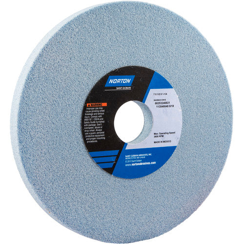 ‎7″ × 1/2″ × 1-1/4″ Gemini Toolroom Wheel Type 01 Straight 60 Grit Aluminum Oxide - Benchmark Tooling