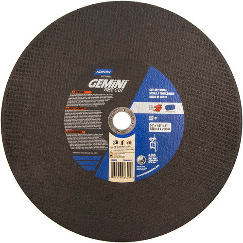 14″ × 1/8″ × 1″ Gemini Stationary Saw Cut-Off Wheel Aluminum Oxide - Benchmark Tooling