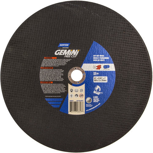 14″ × 3/32″ × 1″ Gemini Chopsaw Cut-Off Wheel Aluminum Oxide - Benchmark Tooling