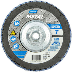 ‎7 × 5/8 - 11″ Metal Fiberglass Conical Flap Disc Type 29 P40 Grit R828 Zirconia Alumina - Benchmark Tooling