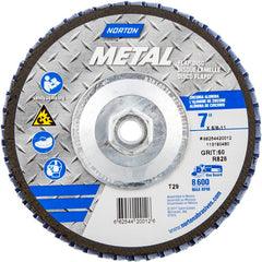 ‎7 × 5/8 - 11″ Metal Fiberglass Conical Flap Disc Type 29 P60 Grit R828 Zirconia Alumina - Benchmark Tooling