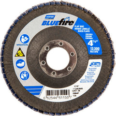 ‎4-1/2 × 7/8″ BlueFire Fiberglass Conical Flap Disc Type 29 P36 Grit R884P Zirconia Alumina - Benchmark Tooling