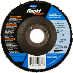 ‎4-1/2 × 7/8″ Bear-Tex Rapid Strip Non-Woven Depressed Center Disc Silicon Carbide Extra Coarse Grit Type 27 - Benchmark Tooling