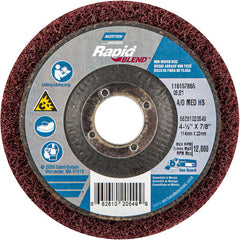 ‎4-1/2″ × 7/8″ Rapid Prep Depressed Center Finishing Wheel 150-180 Grit Aluminum Oxide - Benchmark Tooling