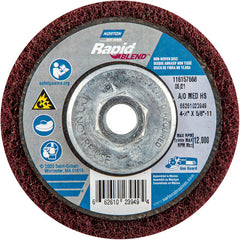 ‎4-1/2″ × 5/8″-11 Rapid Prep Depressed Center Finishing Wheel 150-180 Grit Aluminum Oxide - Benchmark Tooling