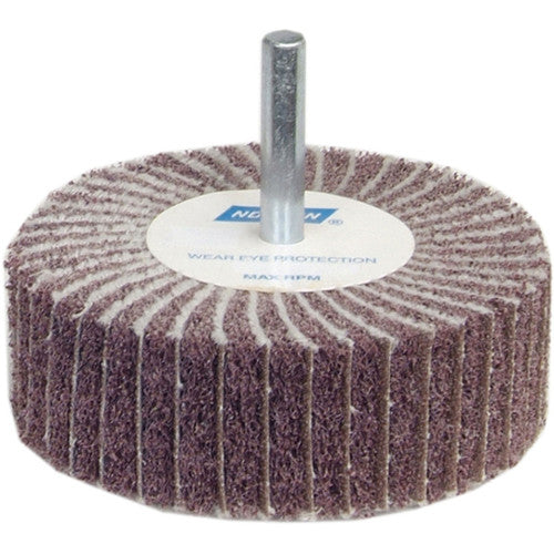 2″ × 1″ × 1/4″ Interleaf Non-Woven Flap Wheel 120 Grit Aluminum Oxide - Benchmark Tooling