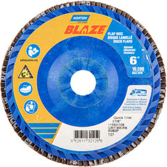 6″ × 7/8″ 40 Grit Type 27 Blaze Flap Disc - Benchmark Tooling