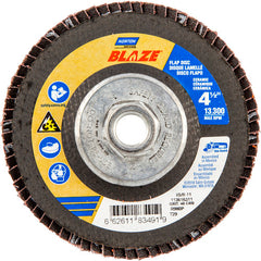 ‎4-1/2 × 5/8 - 11″ Blaze Fiberglass Conical Flap Disc Type 29 40 Grit R980P Premium Ceramic Alumina - Benchmark Tooling