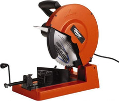 Fein - 14" Blade Diam, 1" Arbor Hole, Straight Chop & Cutoff Saw - 1,300 RPM, 120 Volts, 1 Phase - Benchmark Tooling