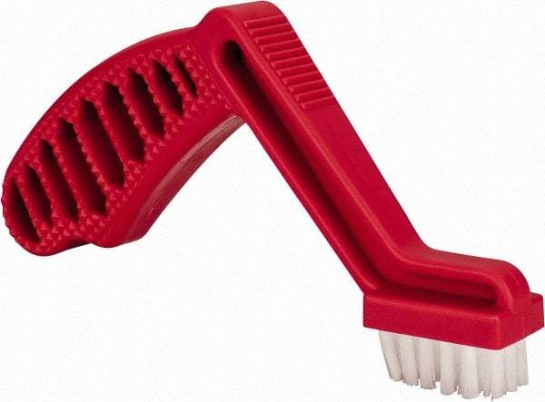 3M - 6 Rows x 4 Columns Parts Brush - 9" OAL, 5/8" Trim Length, Plastic Pistol Handle - Benchmark Tooling