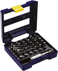 Irwin - 31 Piece, 1/4" Drive Screwdriver Insert Bit Set - #1 to #3 Phillips, 0.05 to 1/4" Hex, 1.27 to 10mm Hex, T10 to T30 Torx, #1 to #3 Square Recess - Benchmark Tooling