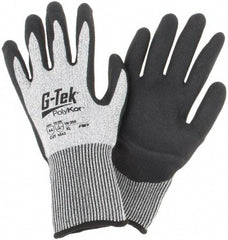 PIP - Size XL, ANSI Cut Lvl A4, Cut Resistant Gloves - Palm & Fingers Coated, Salt & Pepper - Benchmark Tooling