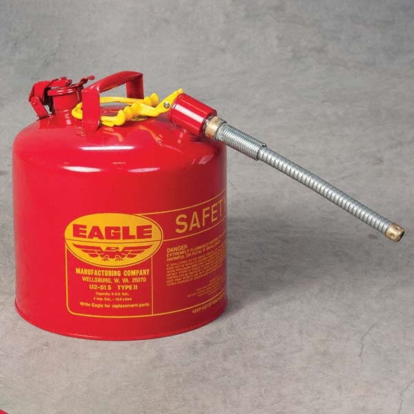 Eagle - Safety Dispensing Cans Type: Type II Safety Can Capacity: 5 Gal - Benchmark Tooling