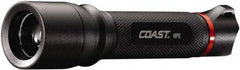 Coast Cutlery - White LED Bulb, 121 Lumens, Industrial/Tactical Flashlight - Black Aluminum Body, 1 AA Alkaline Battery Included - Benchmark Tooling